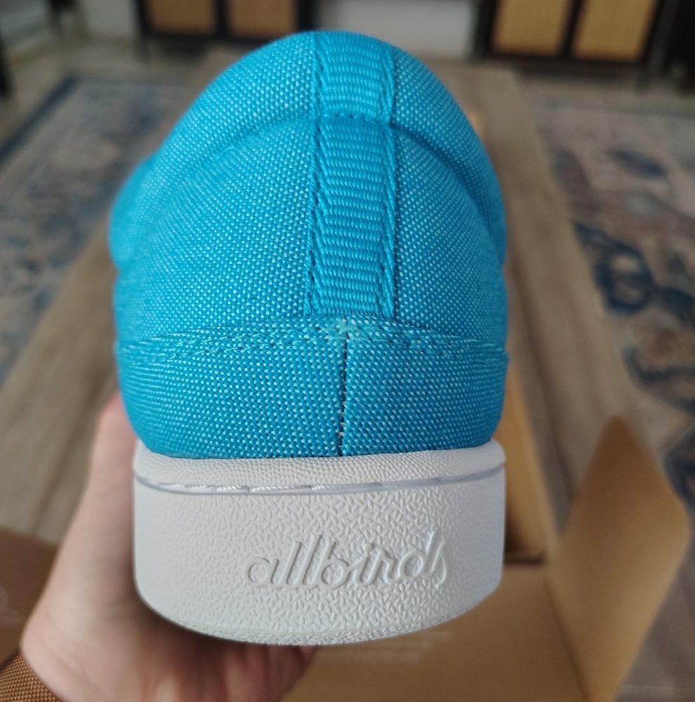 New Allbirds Mens Canvas Pasers Sneakers In Blue Size 11 - Picture 9 of 15